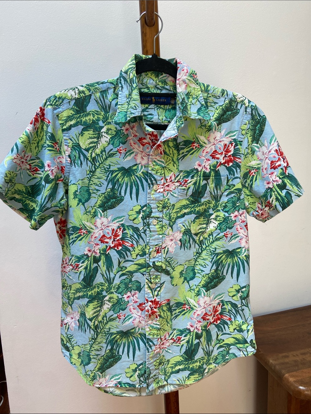 Ralph Lauren Men's Tropical Floral Button-Down Cotton Shirt